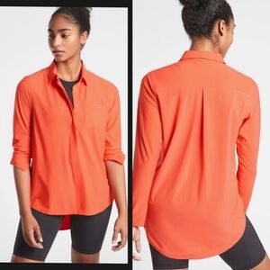 Athleta Oversized Urbanite Button Down Shirt Small